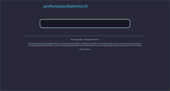 Desktop Screenshot of performancebatteries.fr