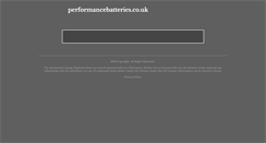 Desktop Screenshot of performancebatteries.co.uk